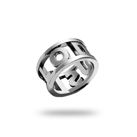 Bague l'Anneau évidé Clodius fintion palladium