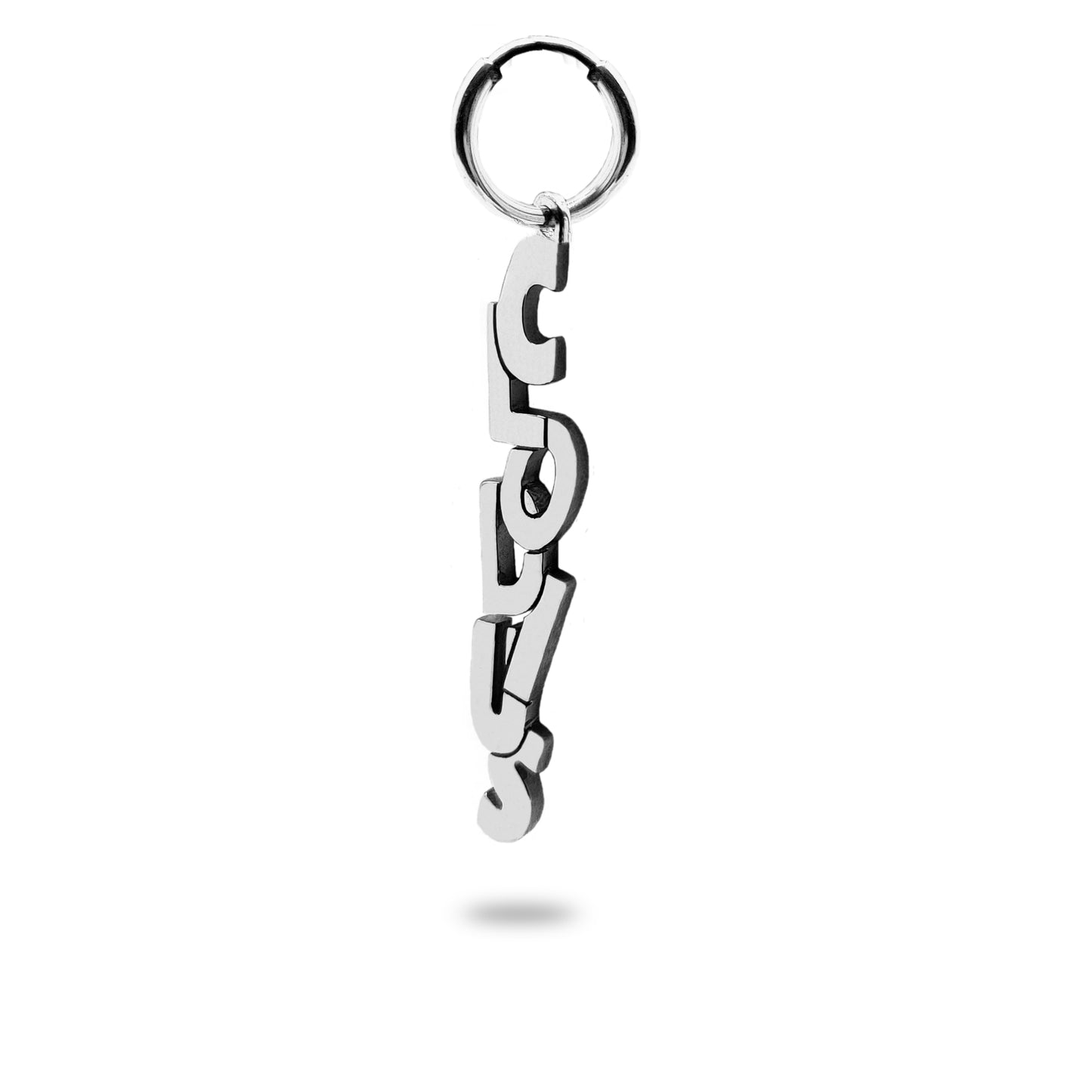 Boucles d'oreilles modèle Tague finition palladium