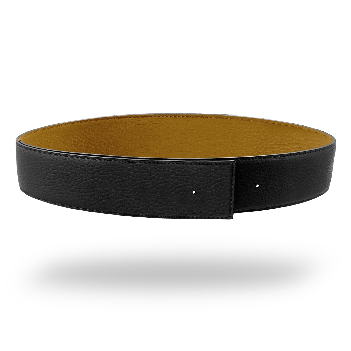 Lanière 45 mm en cuir réversible cognac