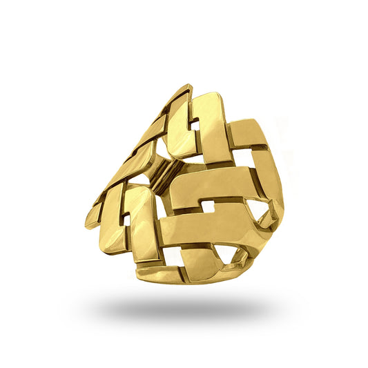 Bracelet manchette Armurus finition or