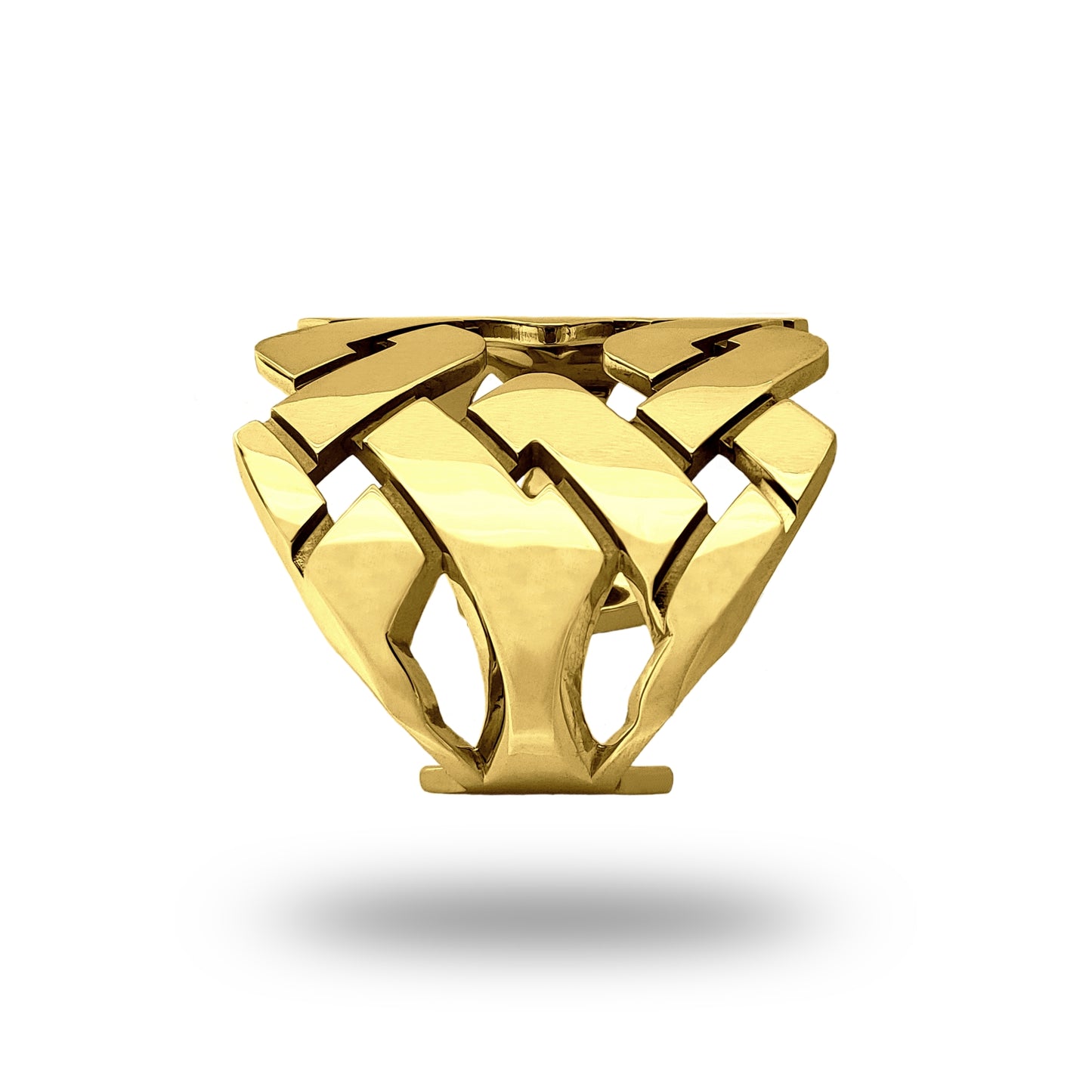 Bracelet manchette Armurus finition or