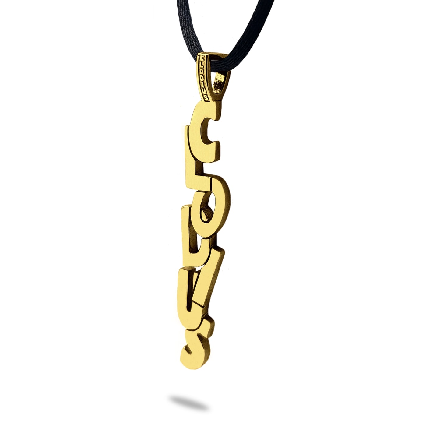 Pendentif Tague finition or