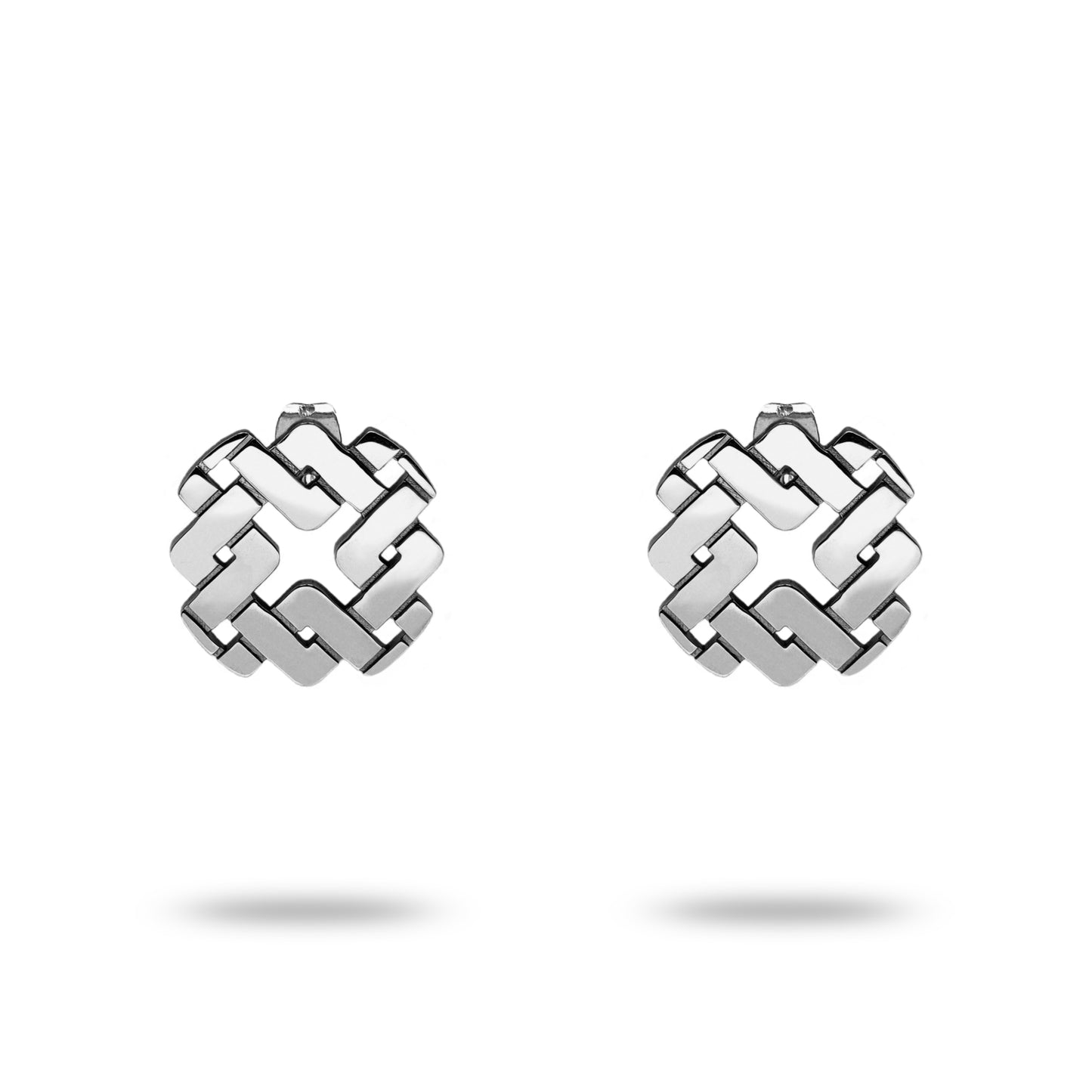 Boucles d'oreilles petite modèle Armurus finition palladium