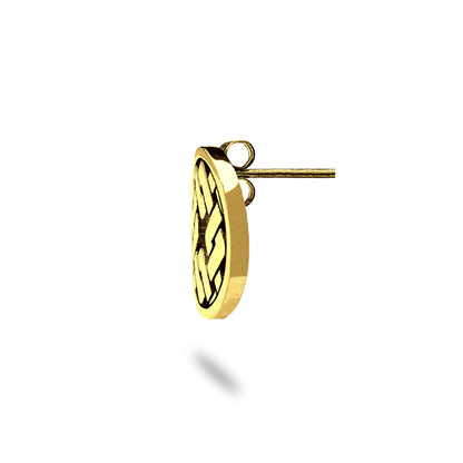 Boucles d'oreilles petite modèle Clodius finition or