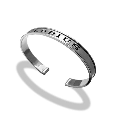 Bracelet jonc clodius finition palladium