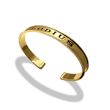 Bracelet jonc clodius finition or