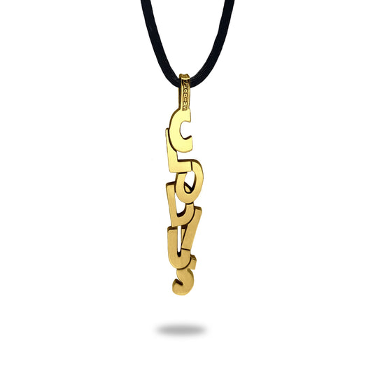 Pendentif Tague finition or